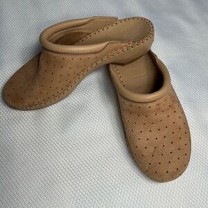~3 for $20~ Natural Sport leather clogs mules shoes